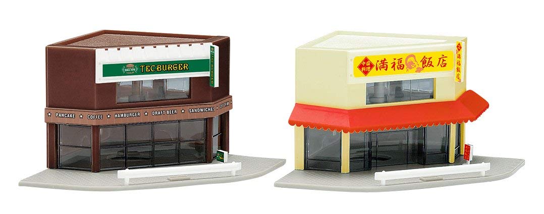 Corner Shops (Dark Brown/Cream)