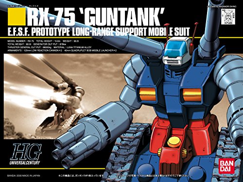 BANDAI SPIRITS HGUC Mobile Suit Gundam RX-75 Guntank 1/144 scale color-coded plastic model - BanzaiHobby