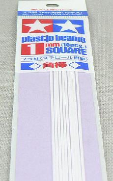 70173 Plastic Beams 1mm Square 10pcs