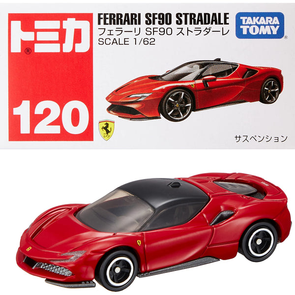 タカラトミー『 トミカ No.120 フェラーリ SF90 ストラダーレ (箱) 』 ミニカー 車 おもちゃ 3歳以上 箱入り 玩具安全基準 –  BanzaiHobby