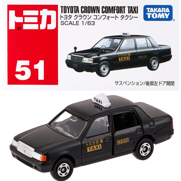 タカラトミー トミカ No.051 トヨタ クラウン コンフォート タクシー (箱) ミニカー おもちゃ 3歳以上 ブラック – BanzaiHobby