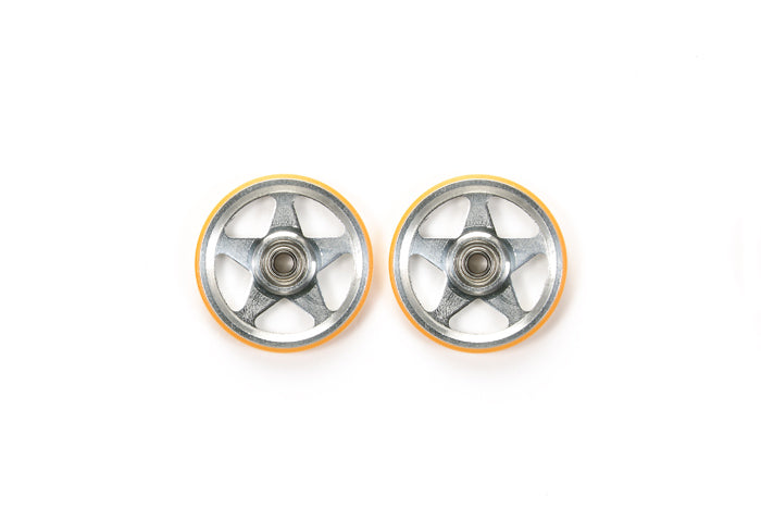 94994 JR 19mm 5 Spoke Alum Rollers - w/Plastic Rings (Orange)