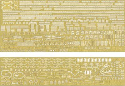 Photo-Etched Parts for Fune Next IJN Battleship Musashi