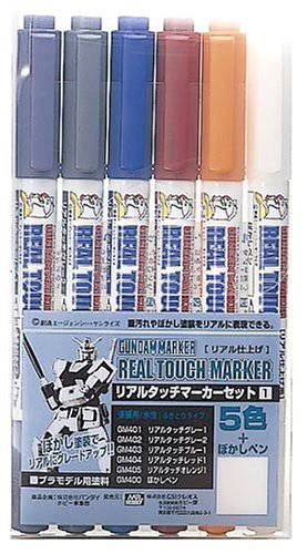 AMS112 Gundam Marker Real Touch Set 1 (6 Markers)