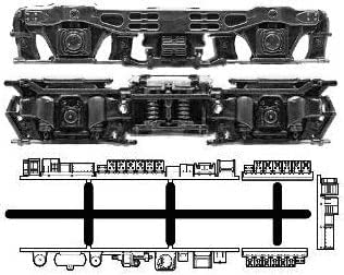 [ 8524 ] Power Bogie Frame & Under Floor Parts Set A-37 (DT16/20