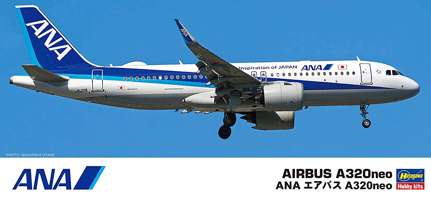 ANA Airbus A320neo (1/200 Scale Plastic Model)