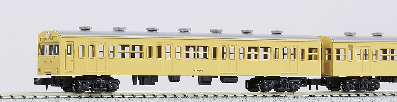 10-038 < KOKUDEN #004 > Commuter Train Series 103 (Yellow) (3-Ca