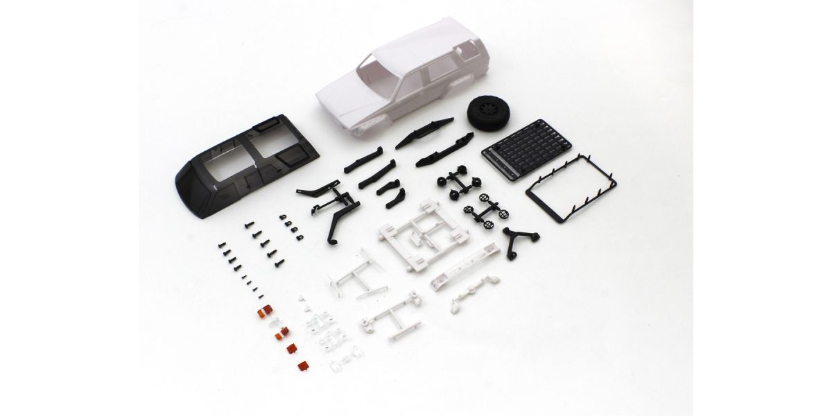 MXN04 Toyota 4Runner White body set with accessory parts