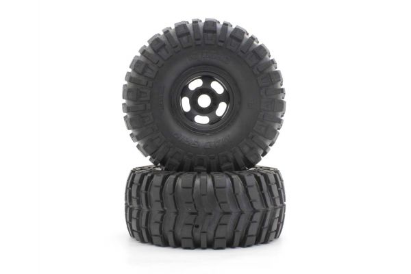 MATH002BK Foil pre-glued tires (black/MAD CRUSHER/2 included)