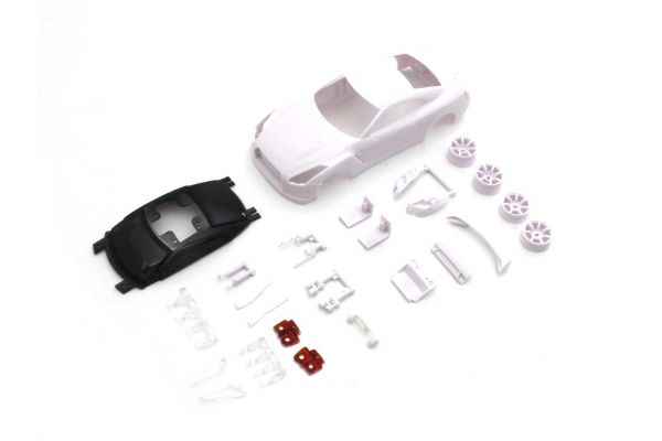 MZN210 NISSAN GT-R (R35) White Body set (w/Rim for AWD)