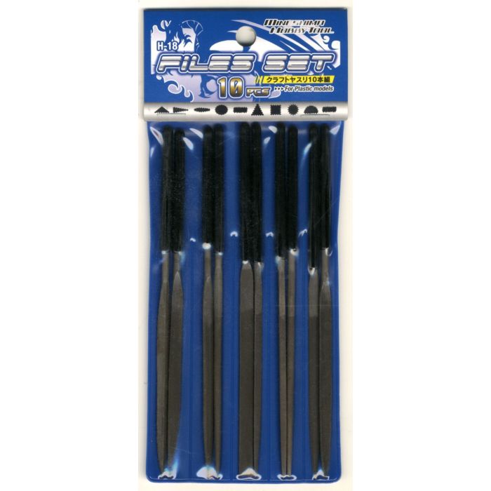 Mineshima H-18 CRAFT FILE SET (10PCS) | BanzaiHobby