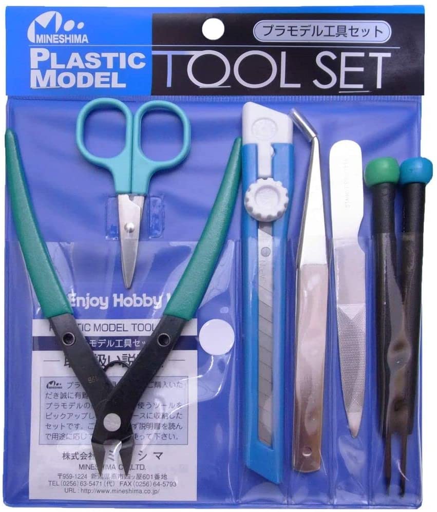 Mineshima A-106 Werkzeugset für Kunststoffmodelle