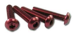 NAR-314R Button Head Screw 3x14mm Red