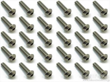 NTR-3310 Titanium Hex Screw Button 3x10 30pcs