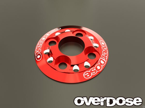 OD1103 Spur Gear Support Plate Type-2 (Red)