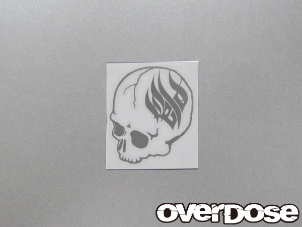 OD1346 Weld Skull Sticker Silver