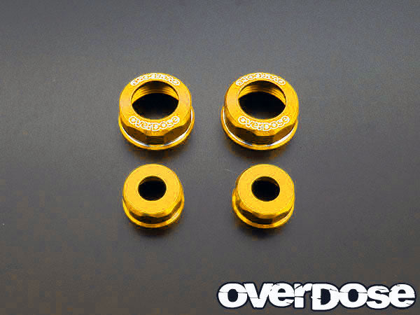 OD1360 Aluminum Shock Cap Set (For YOKOMO / Gold)