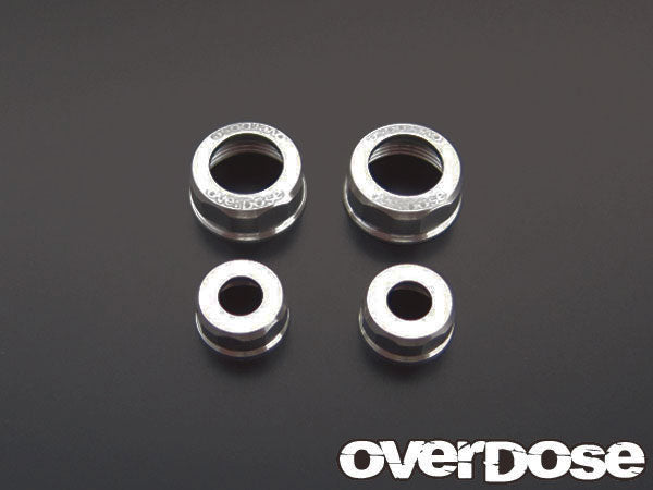 OD1361 Aluminum Shock Cap Set (For YOKOMO / Silver)