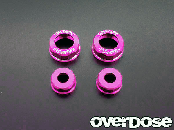 OD1362 Aluminum Shock Cap Set (For YOKOMO / Pink)