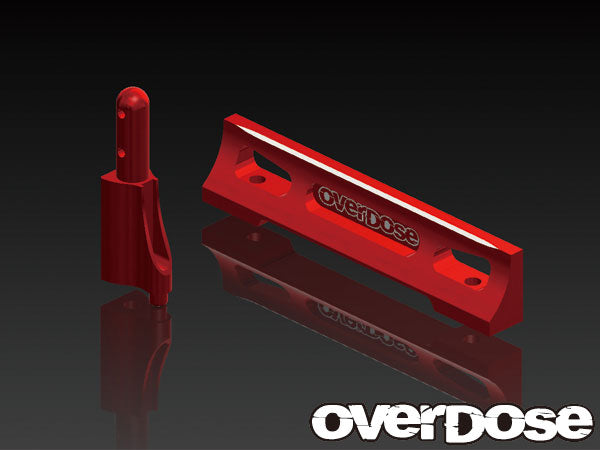 OD1400 Aluminium Battery Holder Set for Drift Package Red