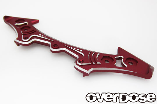 Banzai Hobby - OVERDOSE OD2944 Aluminium Bumper Type2 (For OD) RED