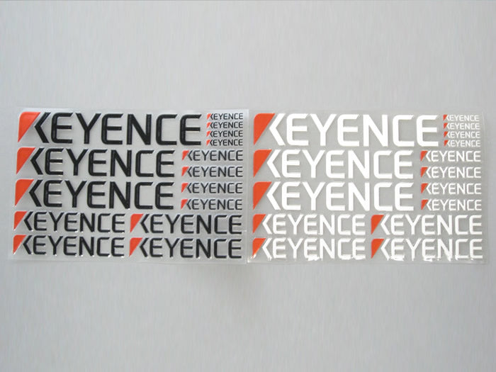 OP-87050 KEYENCE Logo 3D Decal Stickers  (Black)