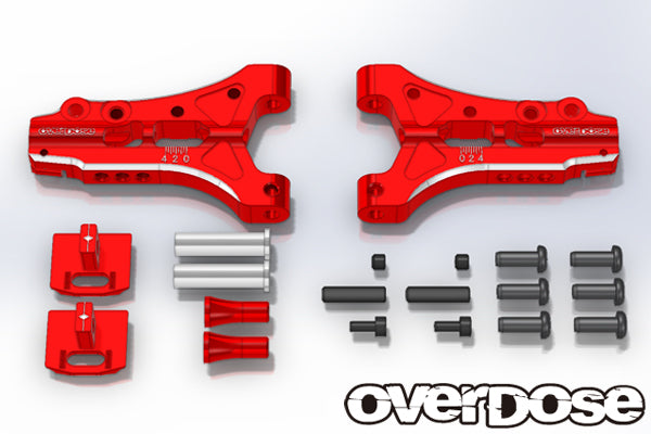 OD1710 Aluminium Front Sus Arm for Divall / Vacula RED