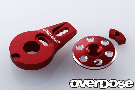 overdose アンチ＋VER.2 セット Overdose Aluminum High Mount Kit Black For 1/10 Rc Drift