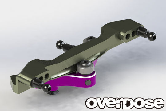 OD2551 Curved Aluminium Slide Rack Steering Set