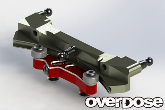 OD2552 Curved Aluminium Slide Rack Steering Set
