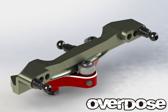 OD2552 Curved Aluminium Slide Rack Steering Set