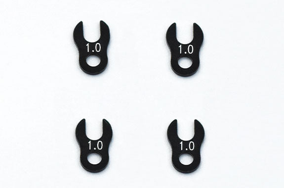 RC-KS110 Alu. Crab Spacer 1H type（1.0mm thickness,4pcs.）