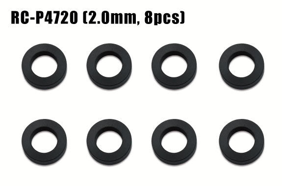 RC-P4720 POM Φ4mm × Φ7mm spacer (2.0mm thickness, 8 pieces)