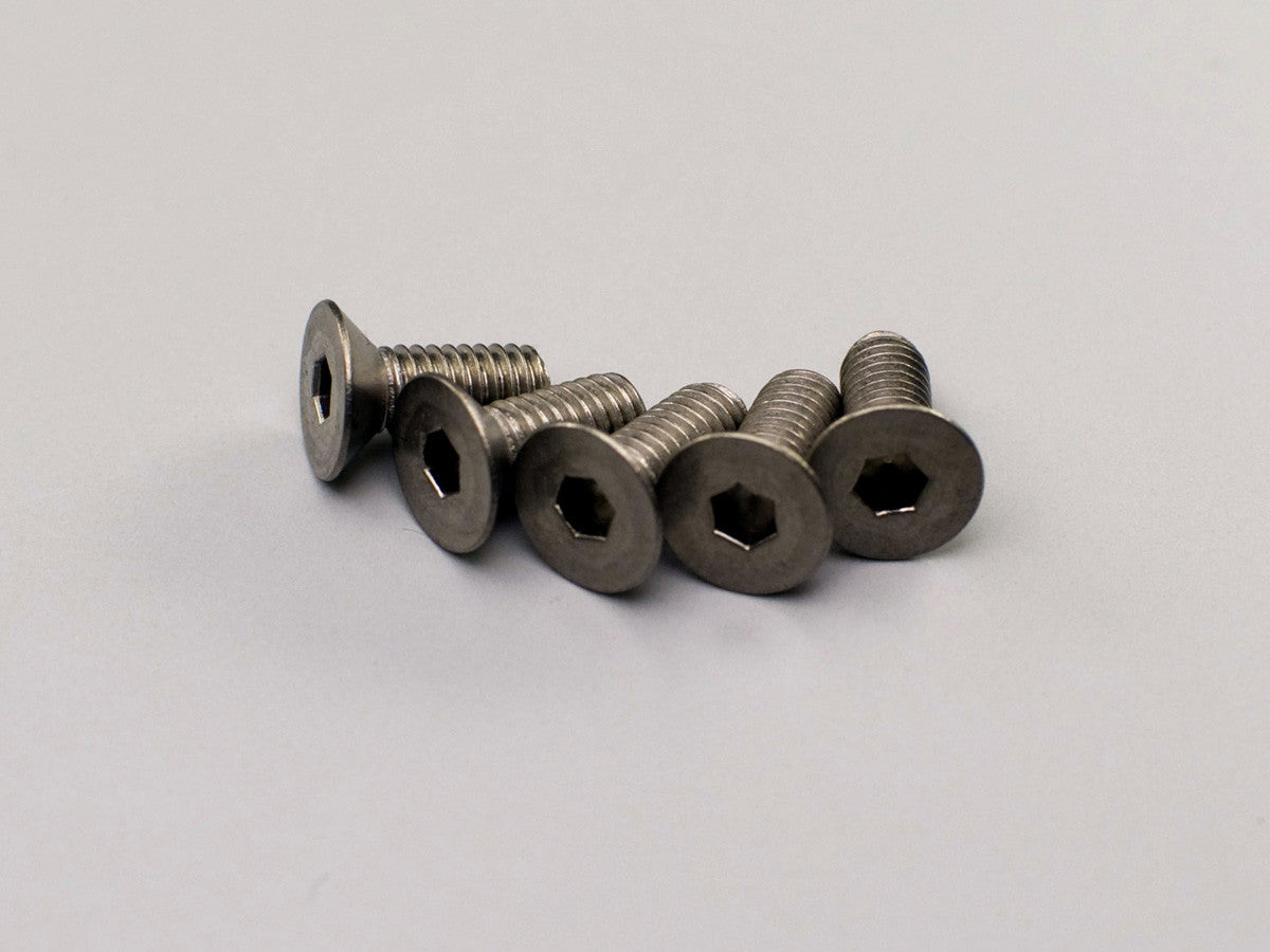 S34010HT 4x10mm FH Titanium Hex Screw (5pcs)