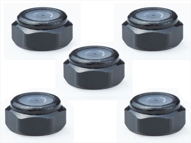 SGX-02BK 2mm Aluminum nylon nut (black)