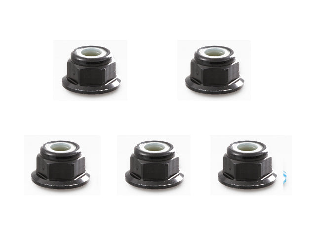 SGX-03FBK 3mm Aluminum Flange Nylon Nut Black