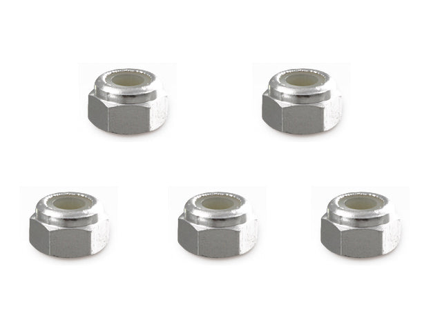 SGX-03S 3mm Aluminum Nylon Nut Silver