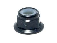 SGE-14FBK 4mm Aluminum Flange Nylon Nut Black 5pcs