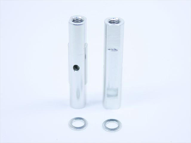 SGE-5025S Aluminum post set 25L (silver) with 0.5t Collar 2 pcs.