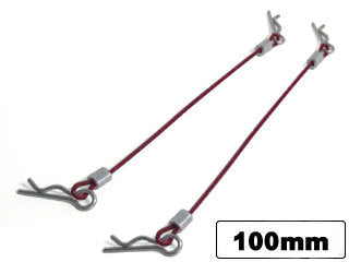 SGF-100R Body Pins With Wire (100mm Red) 2 pcs