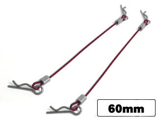 SGF-60R Body Pins With Wire (60mm Red) 2 pcs