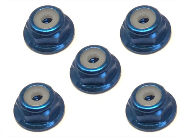 SGX-02FBY Aluminum Flange Nylon Nut M2 (Dark Blue)