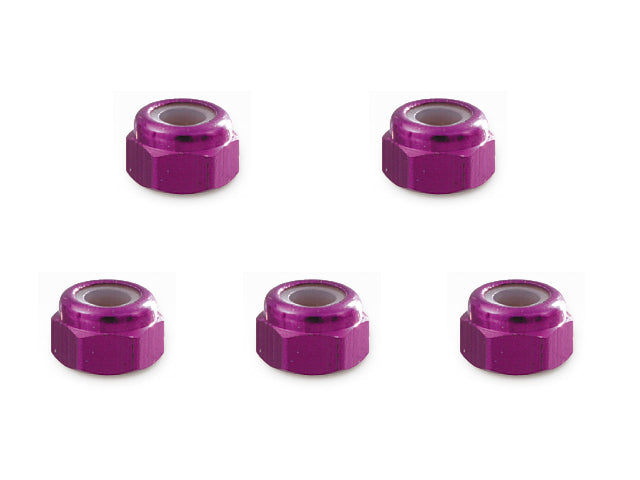 SGX-03P Aluminum Nylon Nut M3 (Purple)
