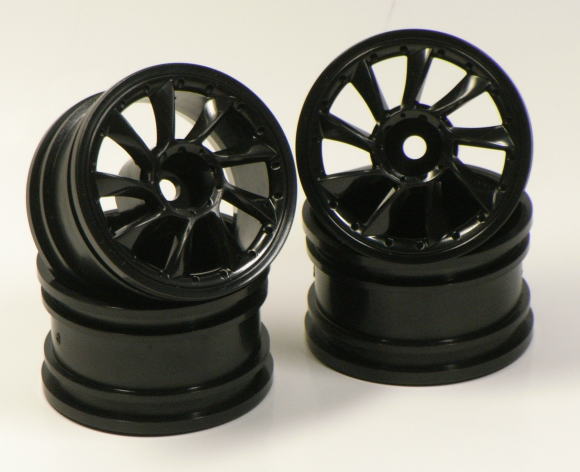 SPA-266 mini L Type Wheel offset 2mm Black (pack of 4)