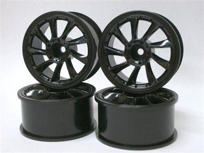 SPA-752 L Type Wheel 3mm Offset Black 4pcs
