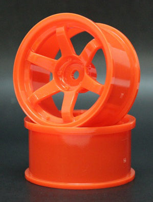 SPKV-009 6-Spoke Wheel KV Coat Orange 8mm Offset