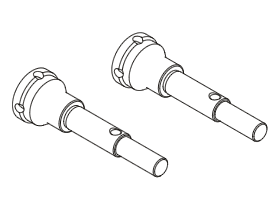 STD-500A-2 Large angle universal axle shaft (standard type) TT01