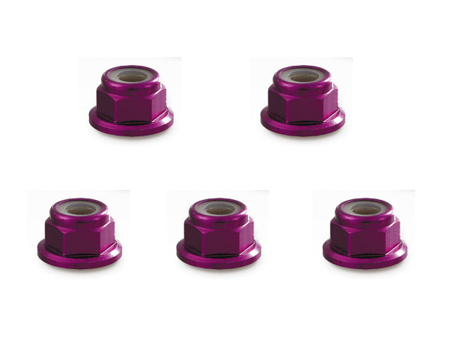 SGE-13FP 3㎜ Aluminum flange nylon nut Purple