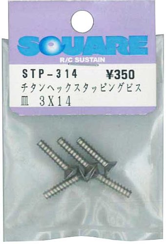 STP-314 3x14 Titanium Hex Dish Type Tapping Screws (6pcs)