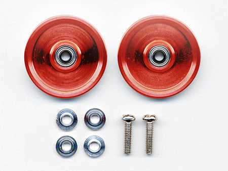 95237 HG Alum Ball-Race Rollers - 19mm (Ringless/Red)